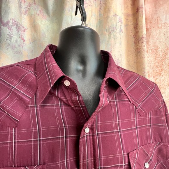 📌Ely Cattleman Men's Long Sleeve Plaid Western Shirt - Picture 7 of 14